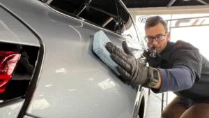 grey car tail side ceramic coating apply rival auto protection services pottstown pa